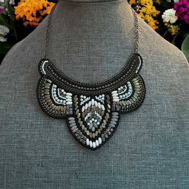 Other Boho beaded bib necklace - image 1
