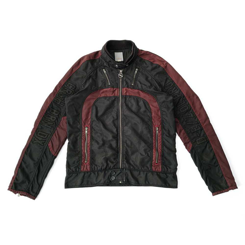 Diesel color block embroidered biker L MOTO LIGHT… - image 6