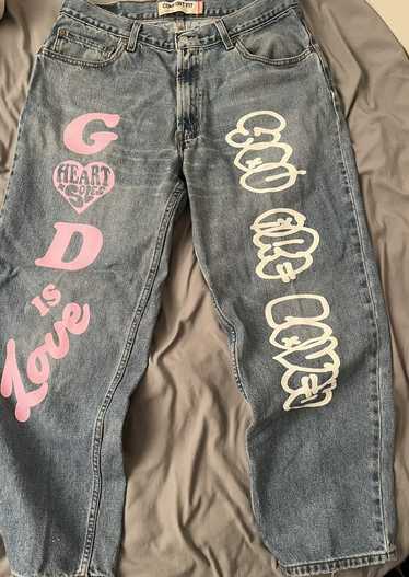 Levi's × Streetwear × Vintage God is love Jeans (L