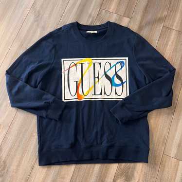 Guess Guess Jeans Navy Casual Pullover Shirt Men X