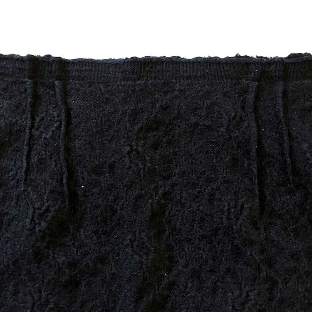 Lanvin Lanvin Runway Vintage Gray Wool Black Velv… - image 10