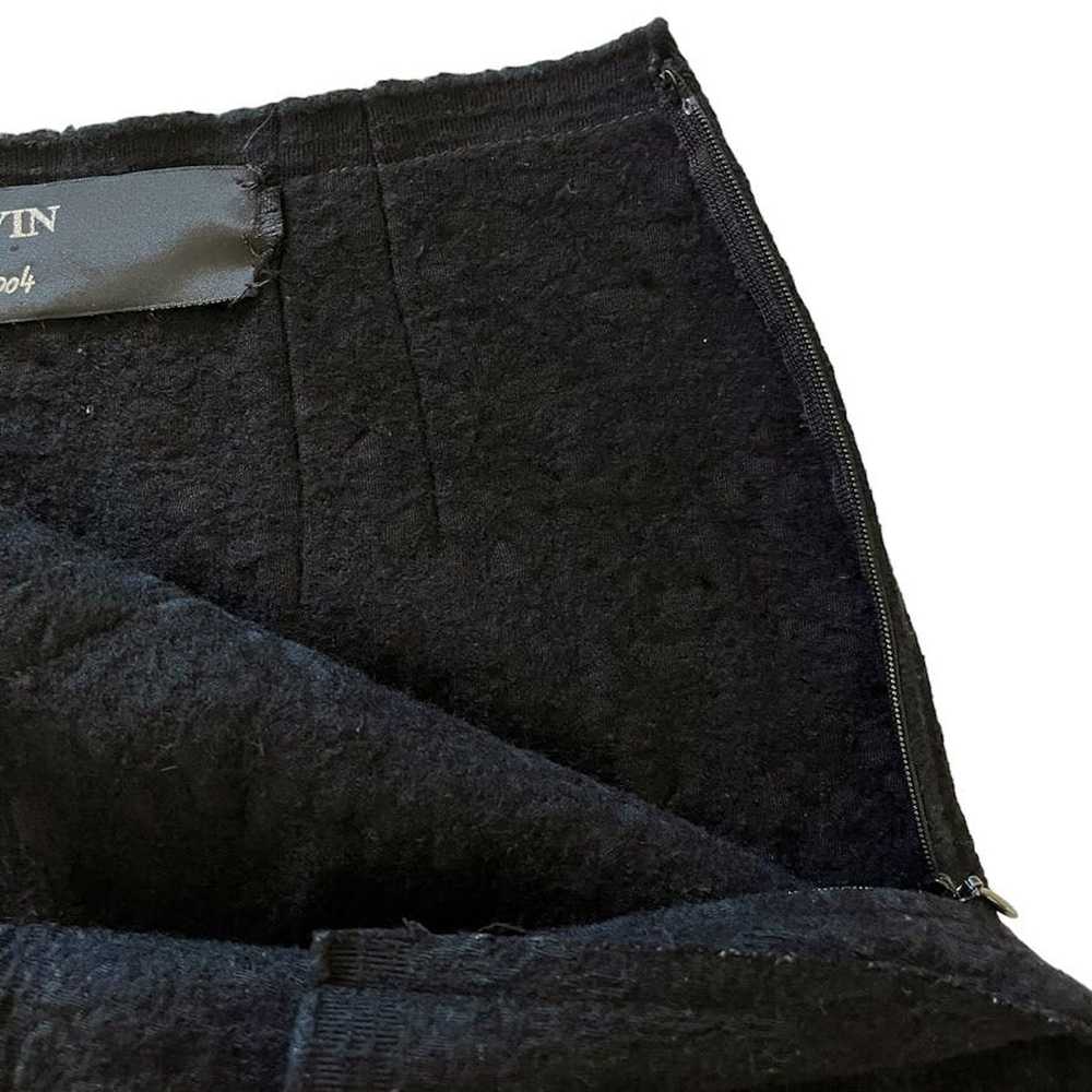 Lanvin Lanvin Runway Vintage Gray Wool Black Velv… - image 7