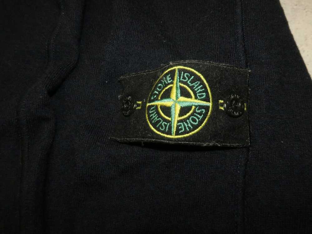 Stone Island Stone Island L/XL wool sweater V neck - image 3