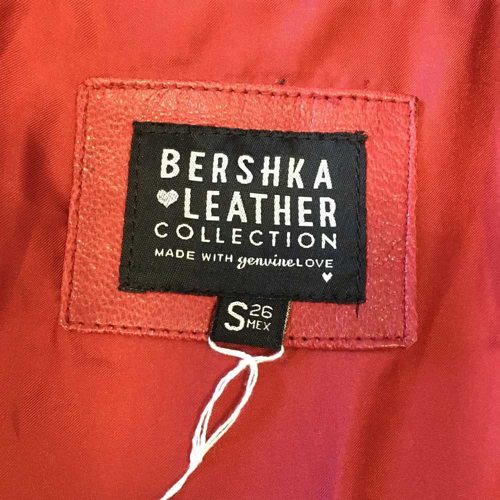 Bershka BERSHKA Bikestyle Red Leather women's jac… - image 4