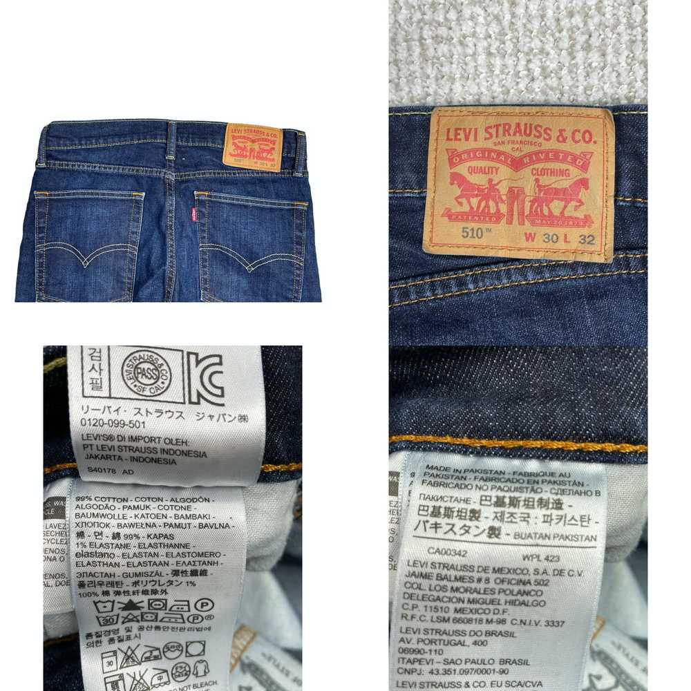 Levi's Levis 510 Jeans Mens 30x32 (31) Blue Denim… - image 4
