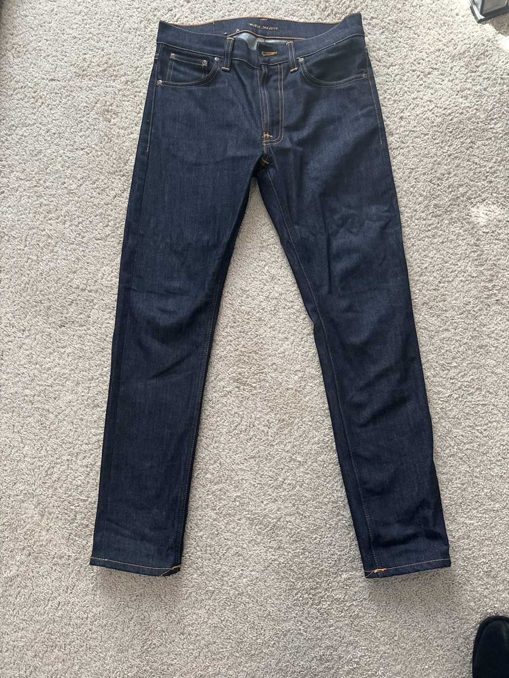 Nudie Jeans Nudie Jeans Lean Dean Dry 16 sz 30 Or… - image 6