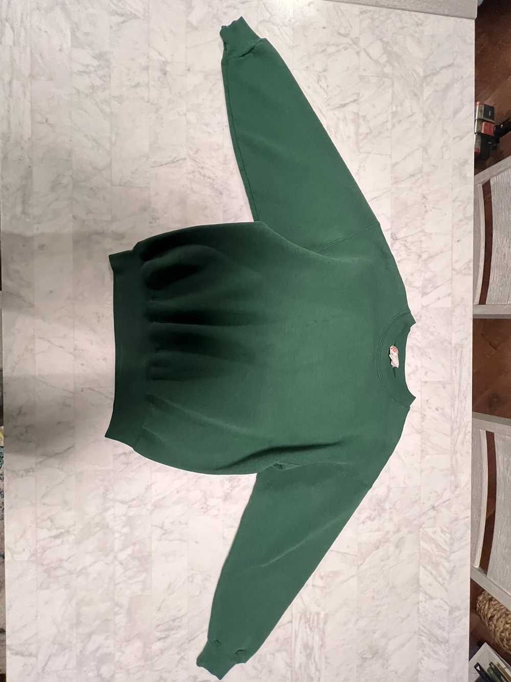 Hanes Blank Green Hanes Sweater - image 1