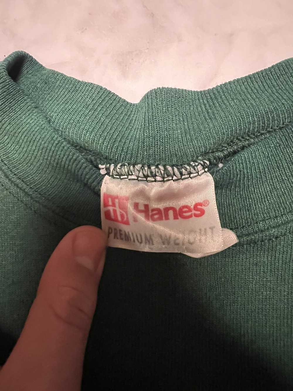 Hanes Blank Green Hanes Sweater - image 4