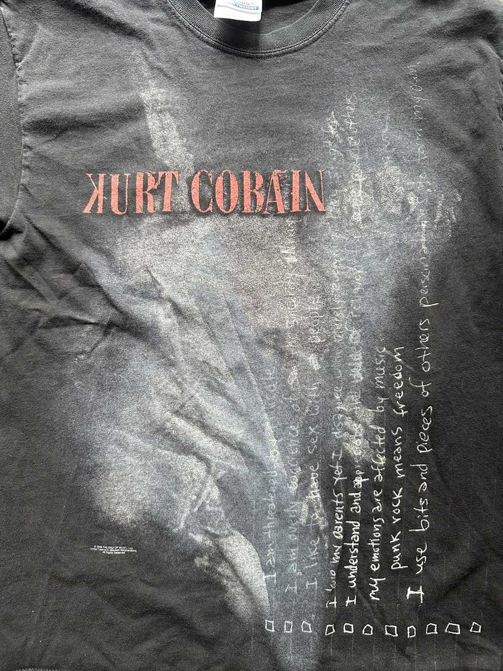 Band Tees × Nirvana × Vintage Vintage Kurt Cobain… - image 2
