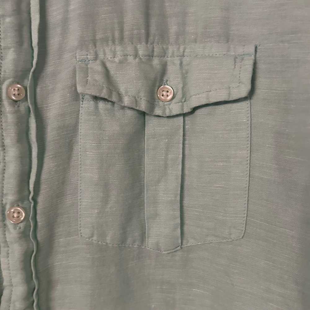 Old Navy Old Navy Linen Blend Shirt Mens XL Butto… - image 4