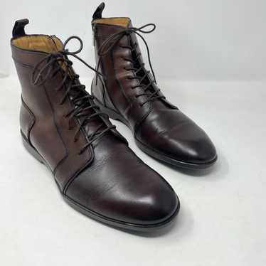 Mezlan Mezlan Brown Leather Burnished Calfskin Hyb