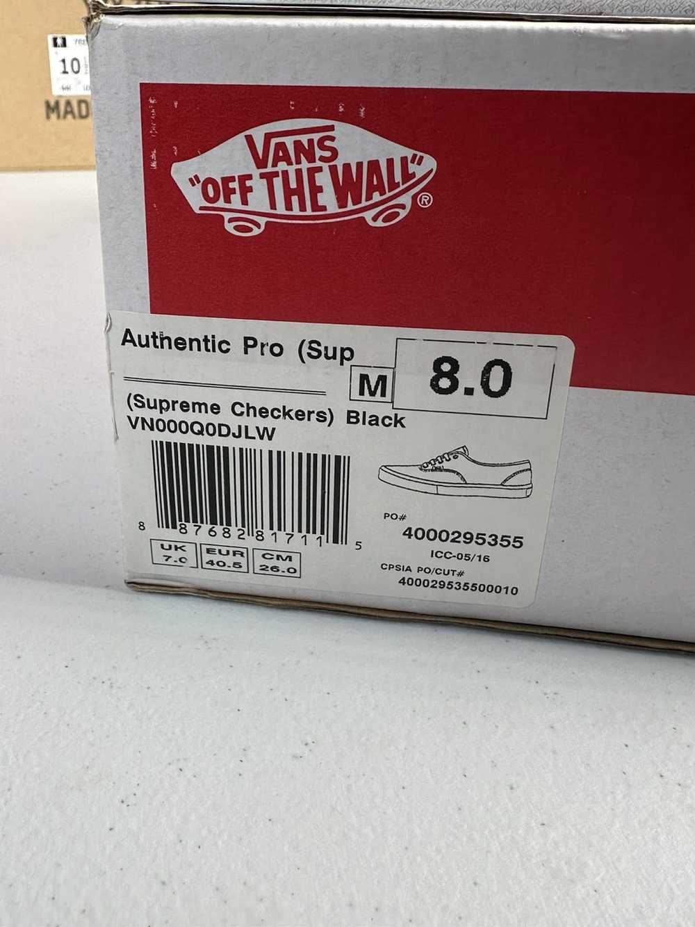 Supreme × Vans Size 8M - Supreme x Vans Authentic… - image 2