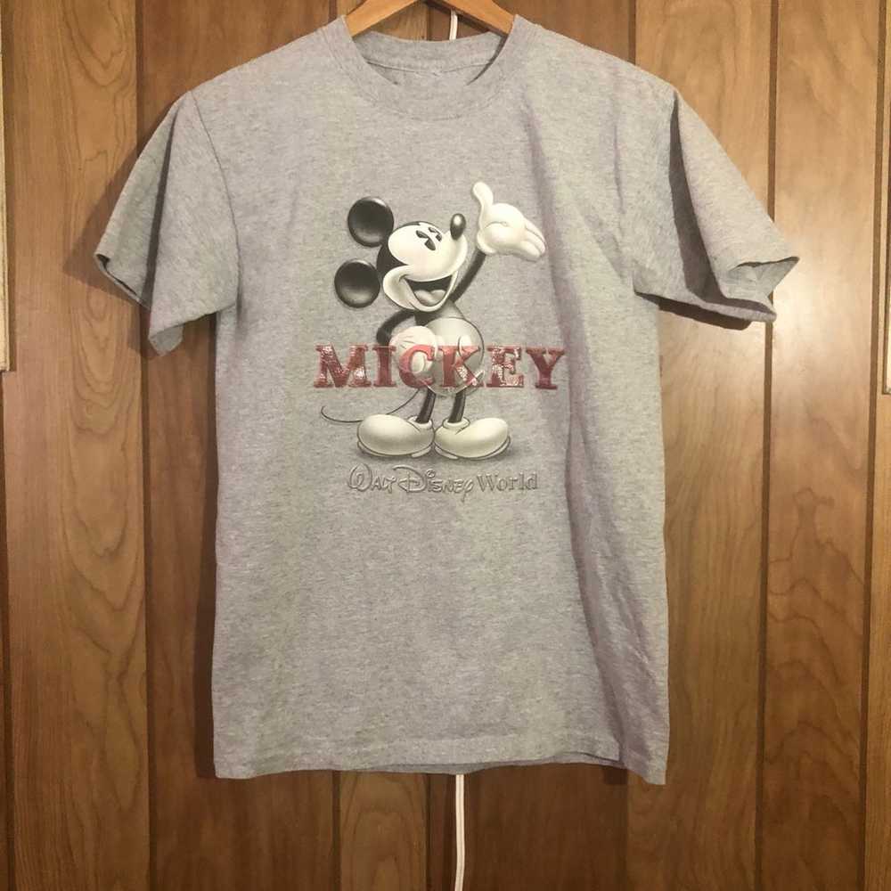 Walt Disney Mickey Mouse tshirt.  Gray with Micke… - image 2