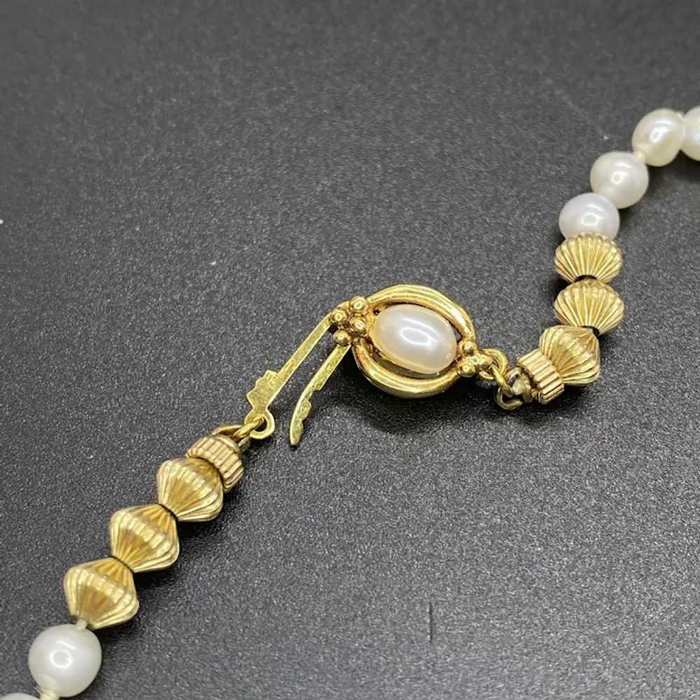 14k Freshwater Pearl Necklace - image 9