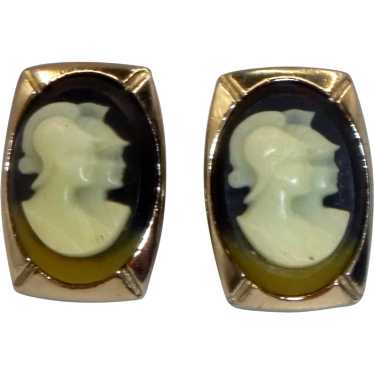 Vintage Faux Cameo Cufflinks