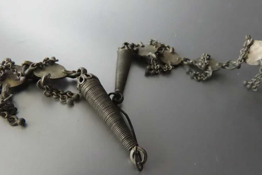 19th Century Afghanistan Afghan  Lariat Necklace … - image 11