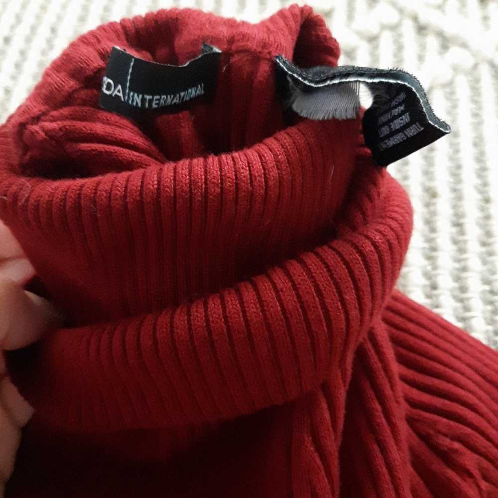 NWOT Moda International Vintage Sweater Dress Rib… - image 2