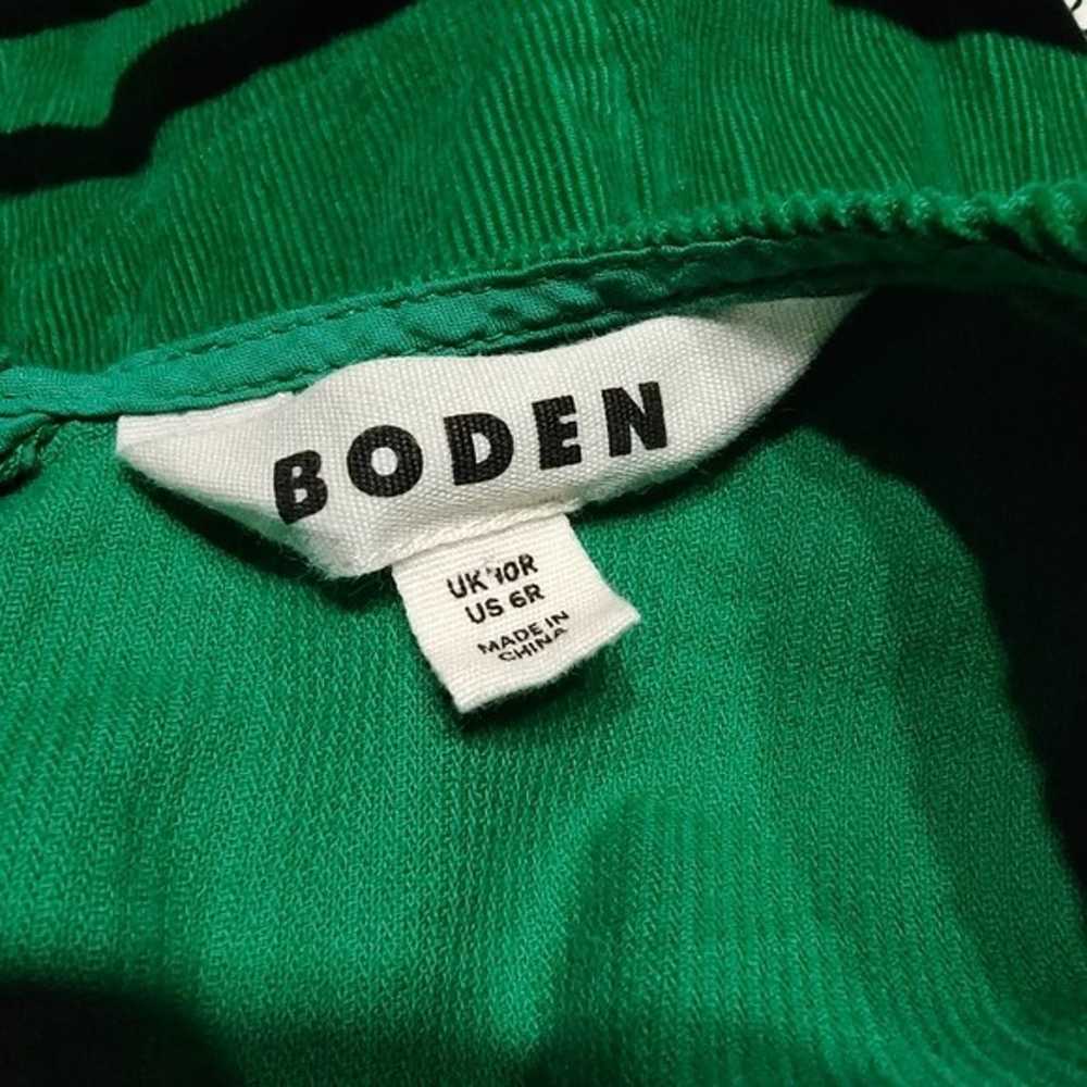 Vintage Boden Emerald Green Corduroy Dress US 6R - image 6