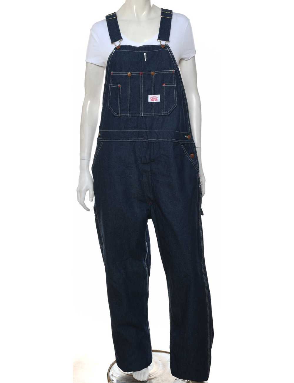 Classic Dark Wash Dungarees - W40 L34 - image 1