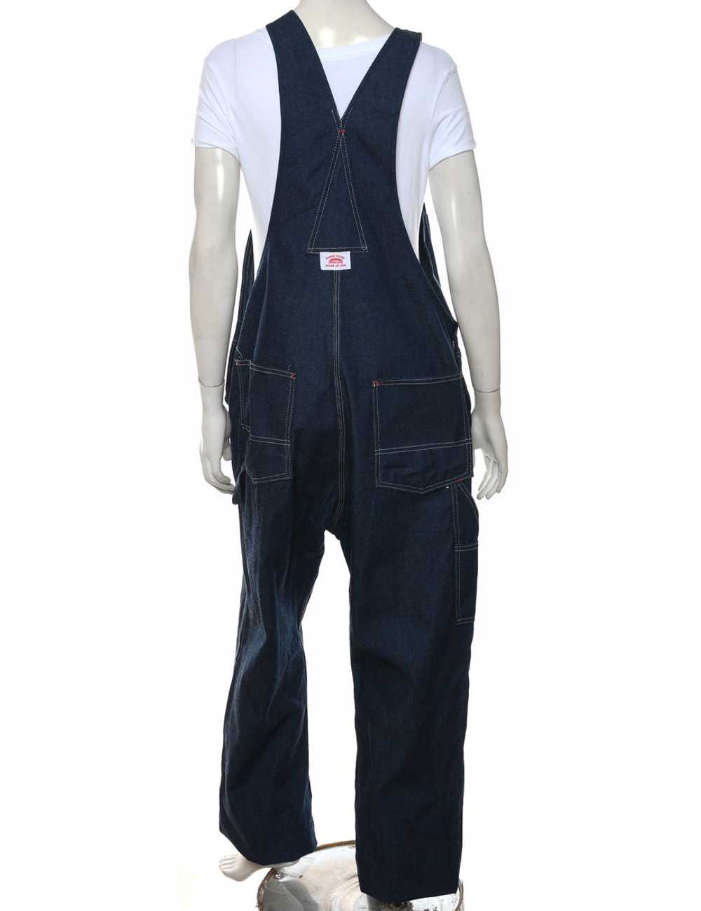 Classic Dark Wash Dungarees - W40 L34 - image 2