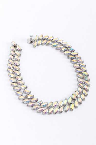 KIRKS FOLLY Aurora Crystal Marquise Collar Necklac