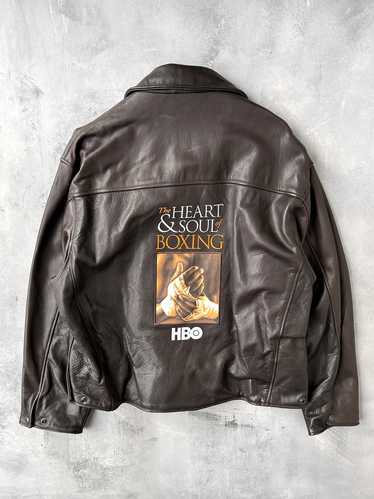 The Heart & Soul of Boxing Leather Jacket 90's - X