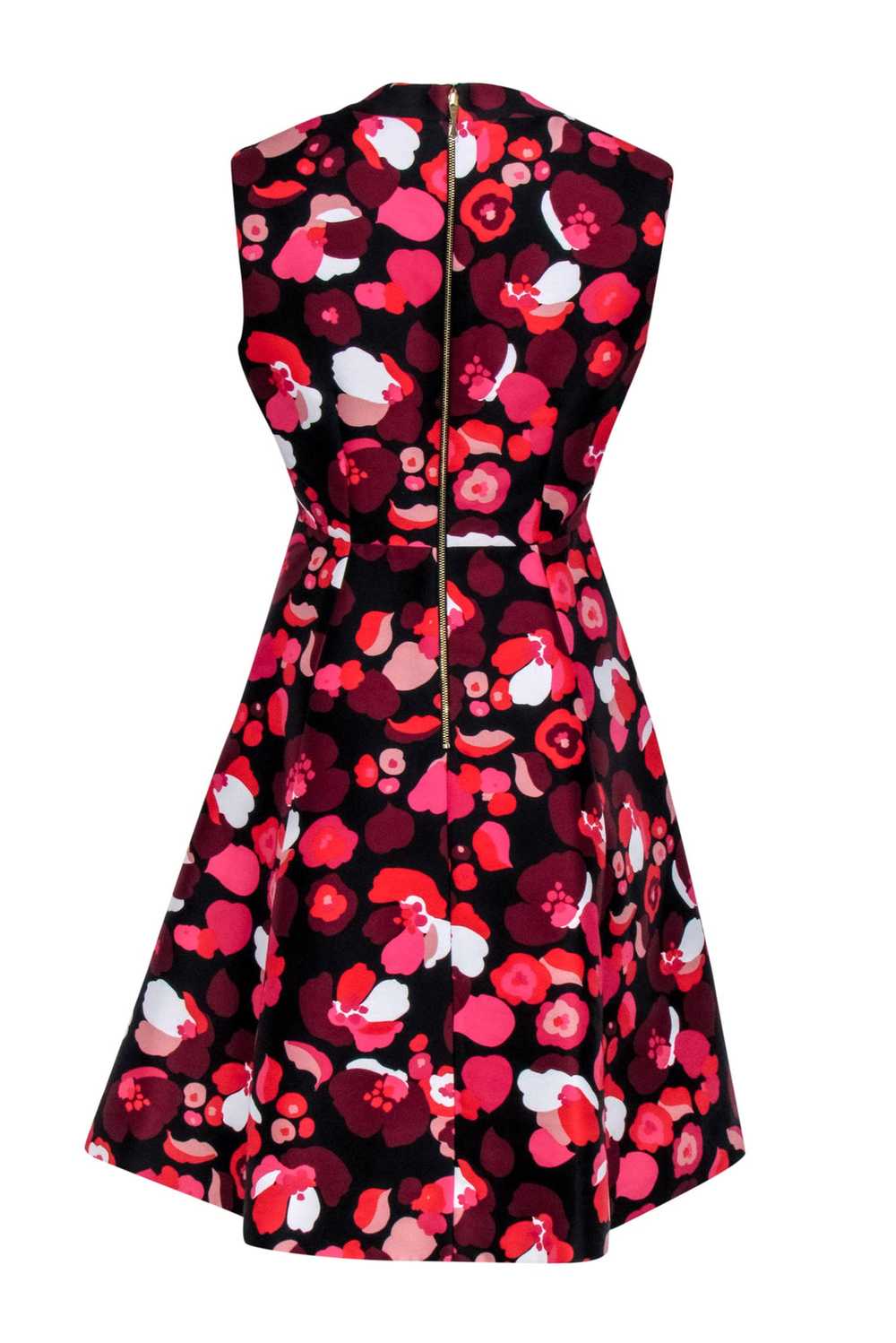 Kate Spade - Black w/ Red & Pink Floral Print Sle… - image 3