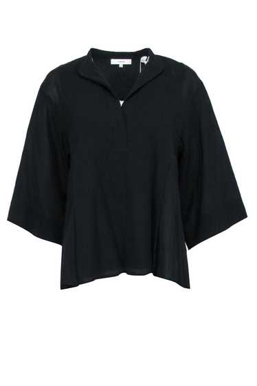 Vince - Black Cotton Long Sleeve Top Sz S - image 1