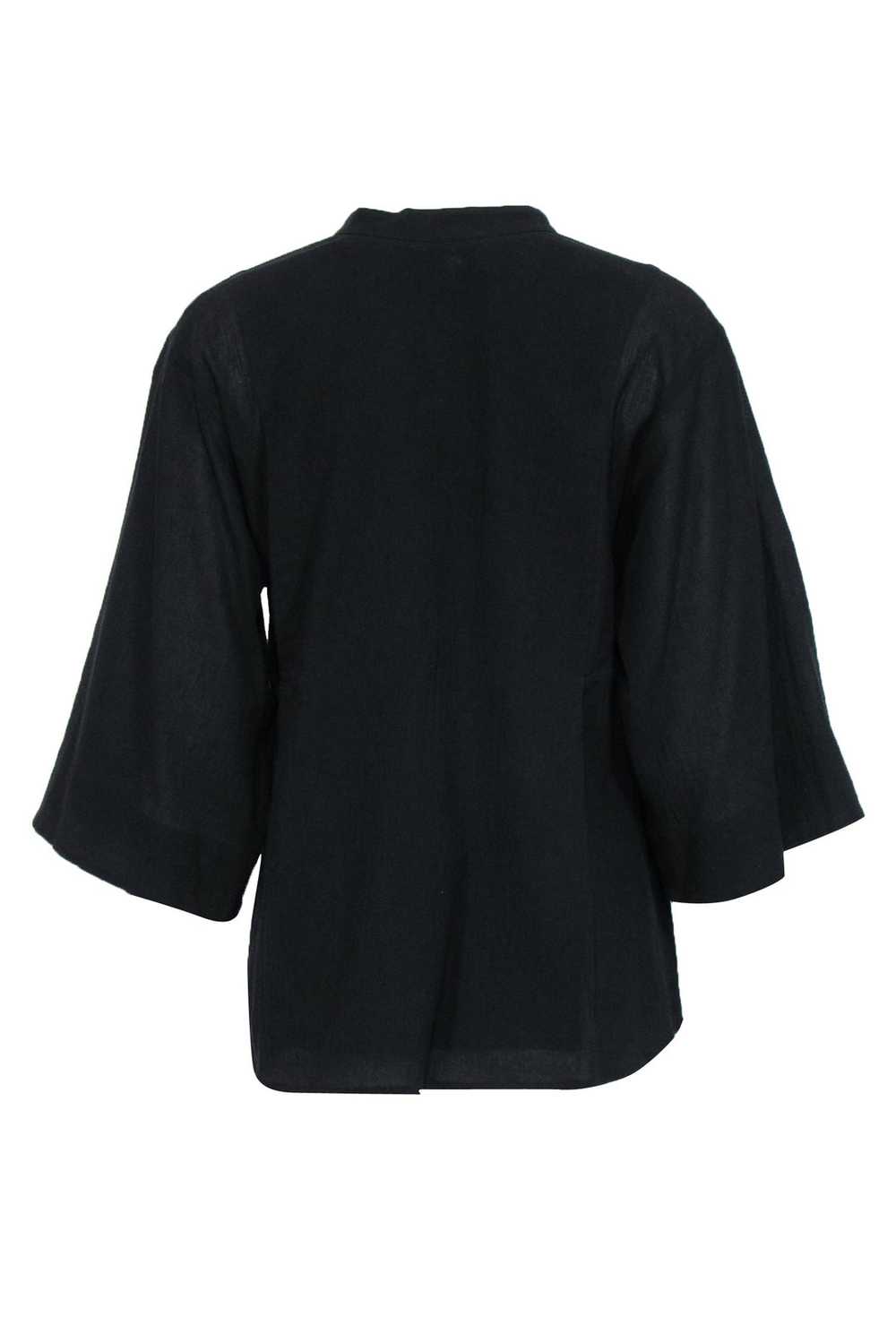 Vince - Black Cotton Long Sleeve Top Sz S - image 3