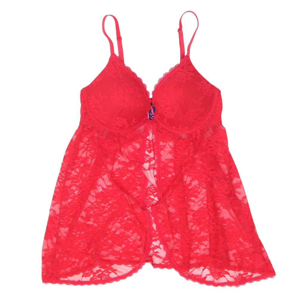 Ladies La Senza Red Lace Front Closure Lingerie - image 1