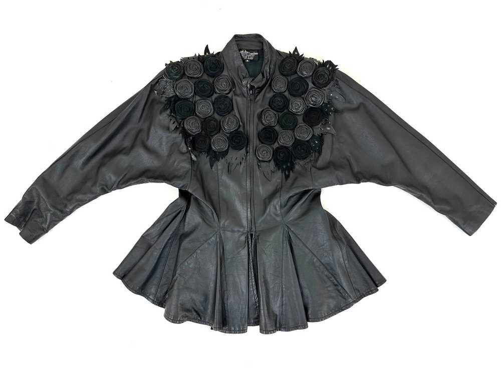 80s Avant Garde Leather Jacket - image 5