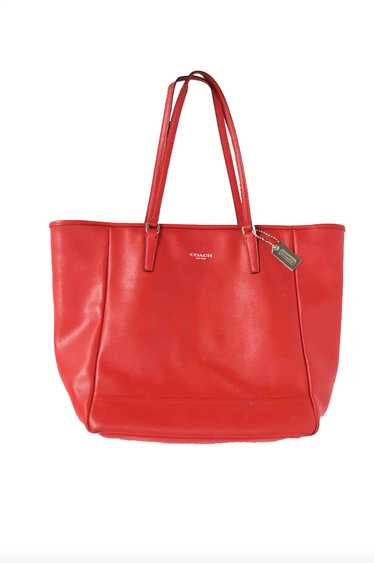 Cherry Red Coach Tote - image 1