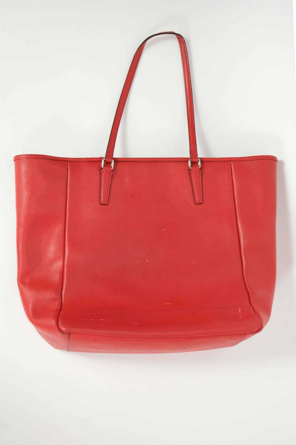 Cherry Red Coach Tote - image 4
