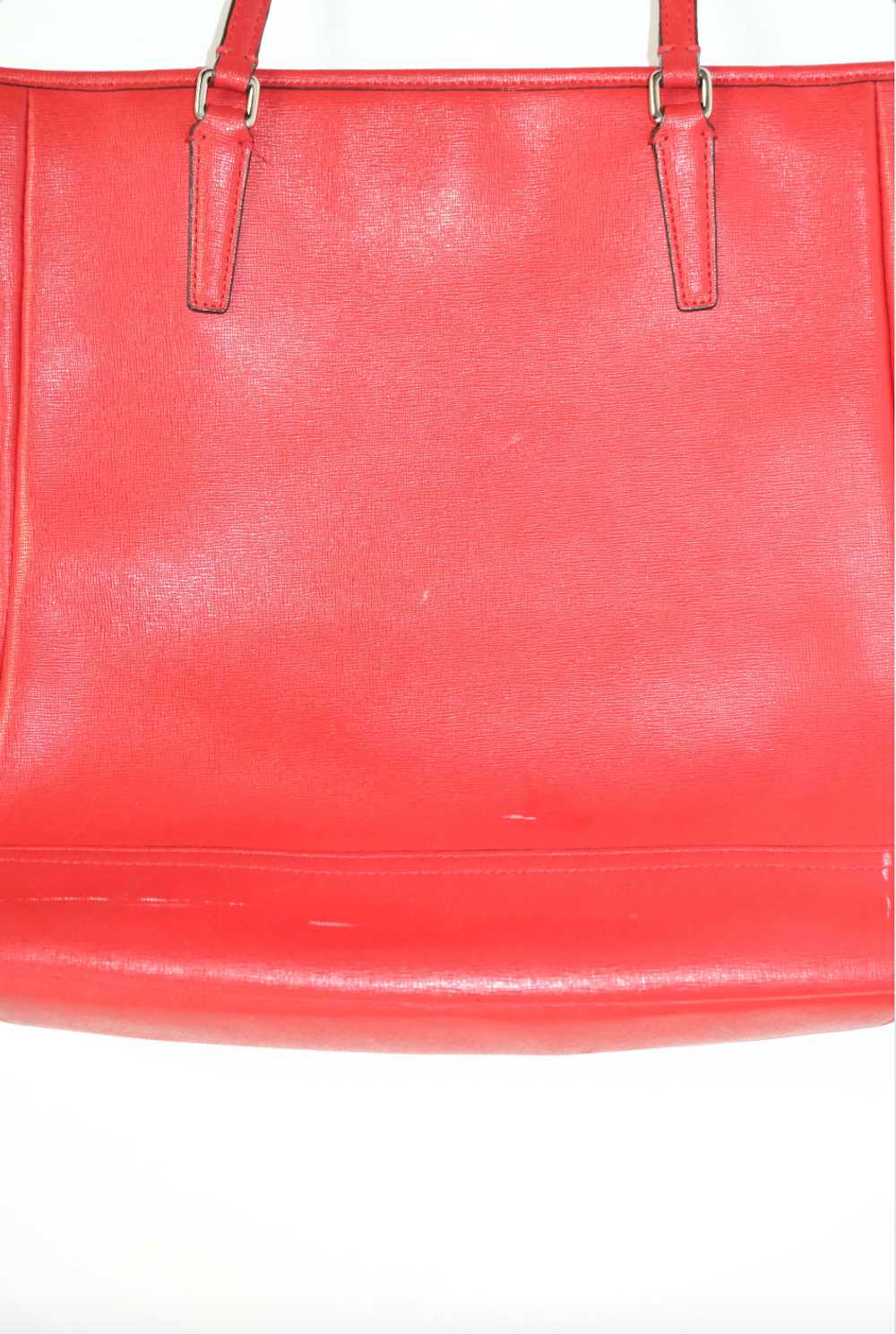 Cherry Red Coach Tote - image 6