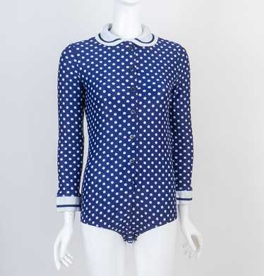 1970s Polka Dot Body Suit