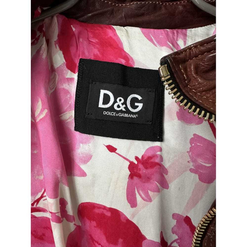 D&G Leather biker jacket - image 3