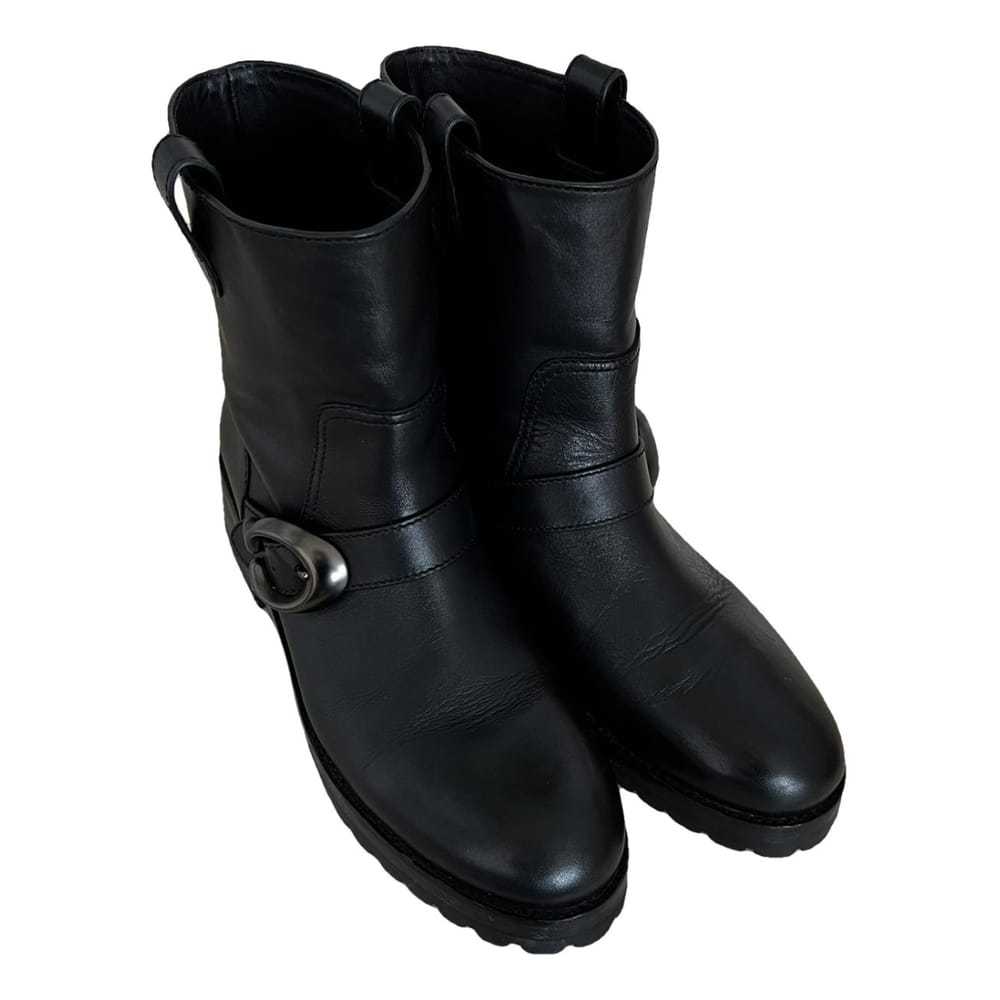 Coach Leather biker boots - image 1