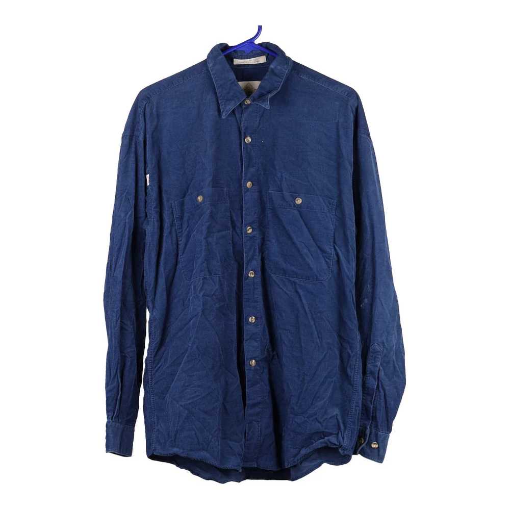 John Henry Shirt - Large Blue Cotton - image 1