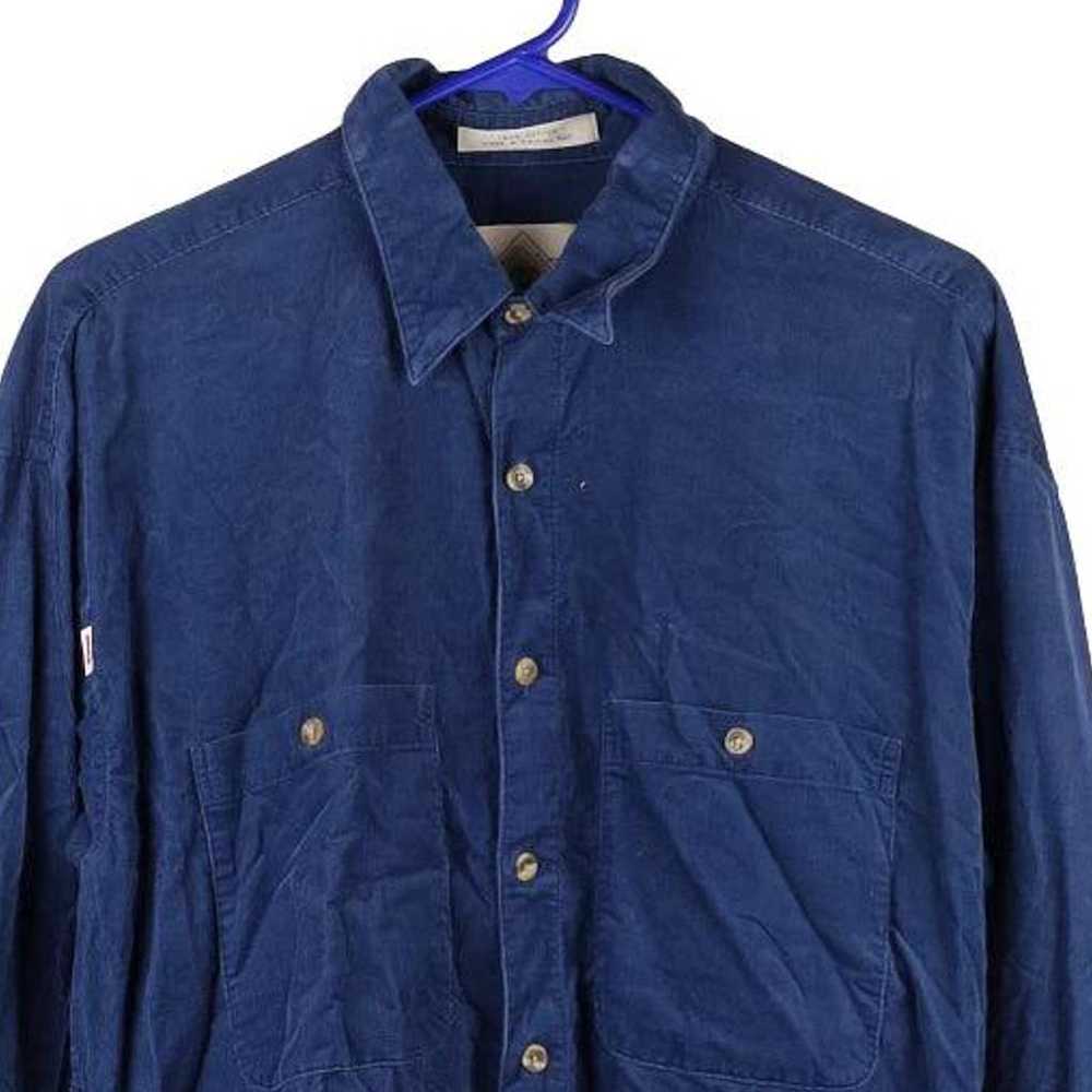 John Henry Shirt - Large Blue Cotton - image 3