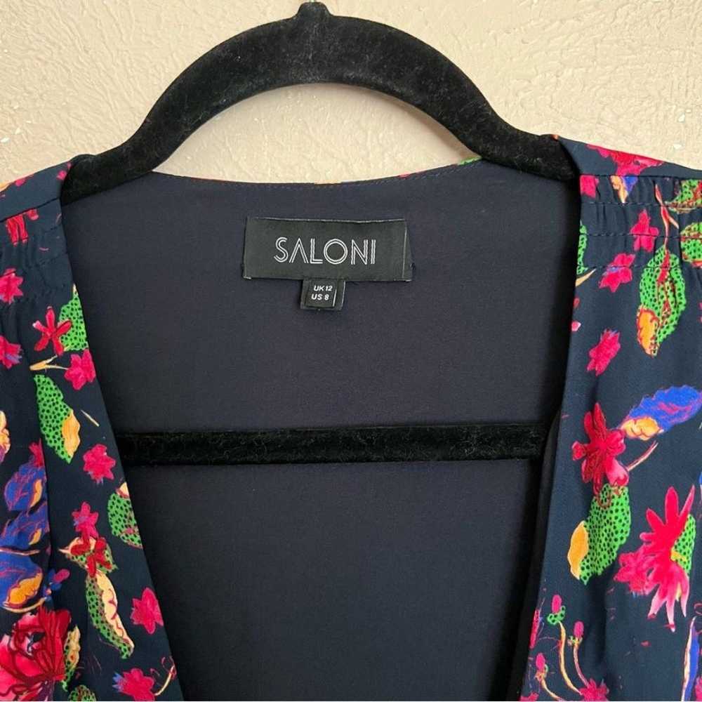 Saloni Lea Wrap Floral Mini Dress 8 - image 4