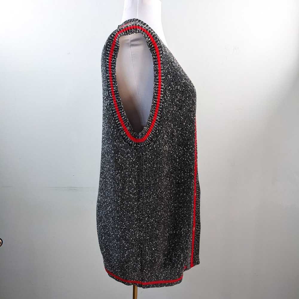 Vintage Sweater Vest Liz Claiborne Long Marled Bl… - image 5