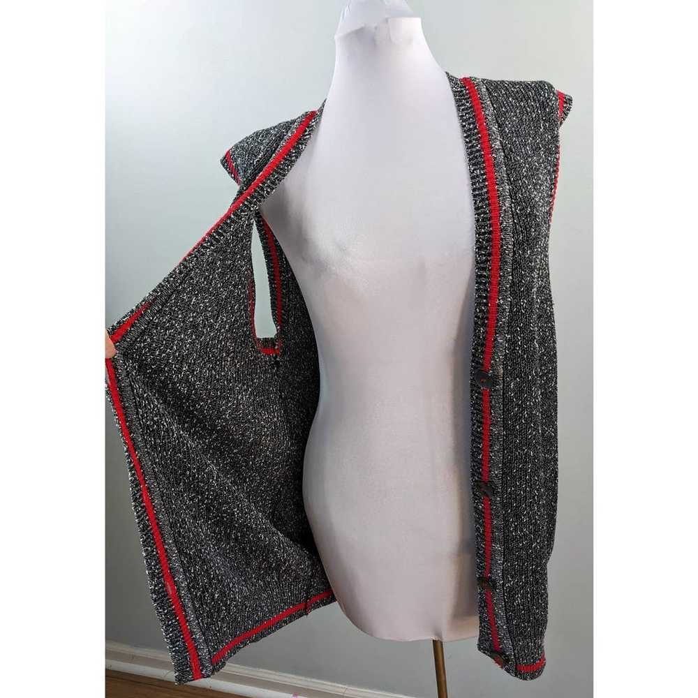Vintage Sweater Vest Liz Claiborne Long Marled Bl… - image 6