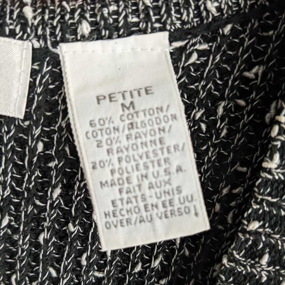 Vintage Sweater Vest Liz Claiborne Long Marled Bl… - image 9