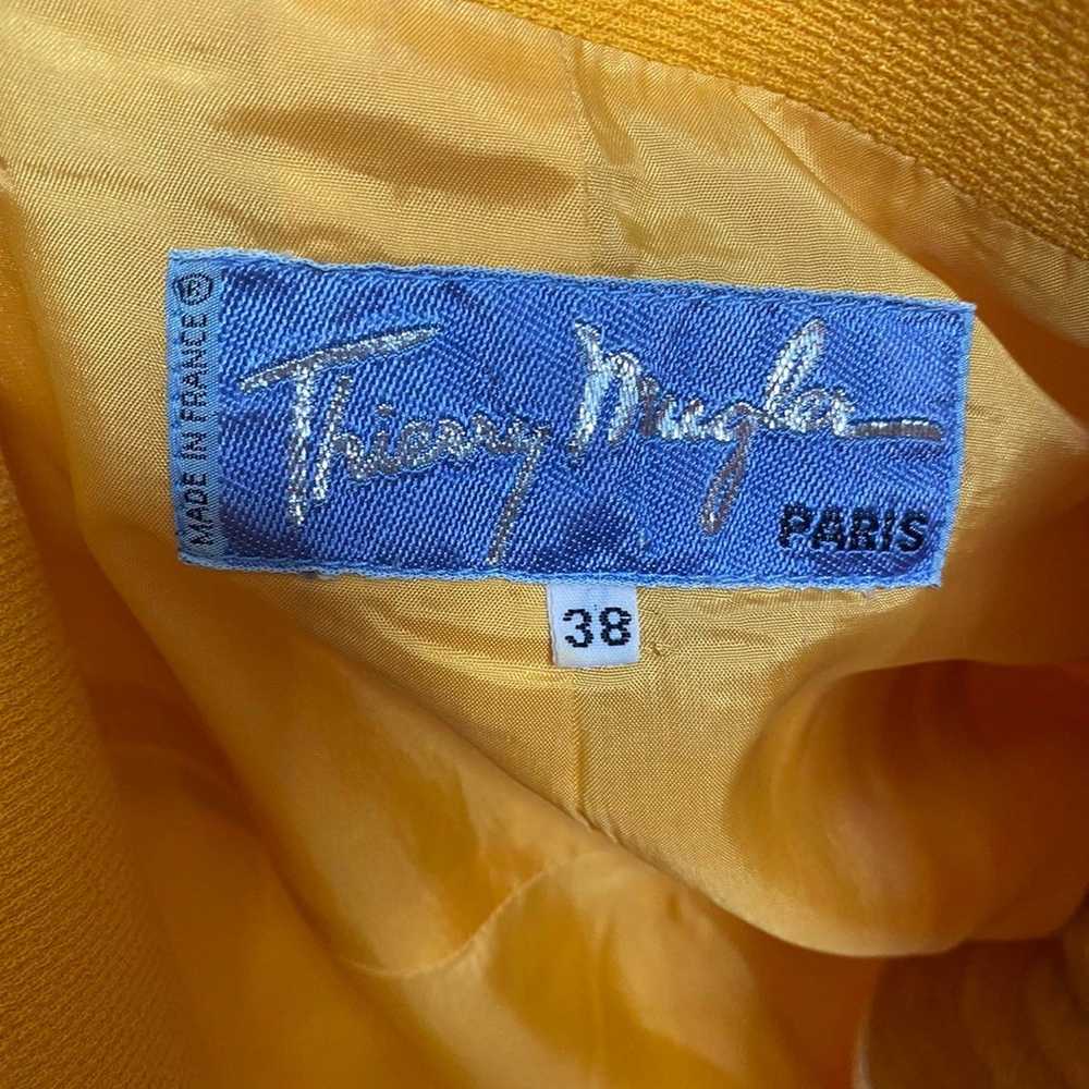 1980s Thierry Mugler Paris Vintage Yellow Skirt &… - image 5