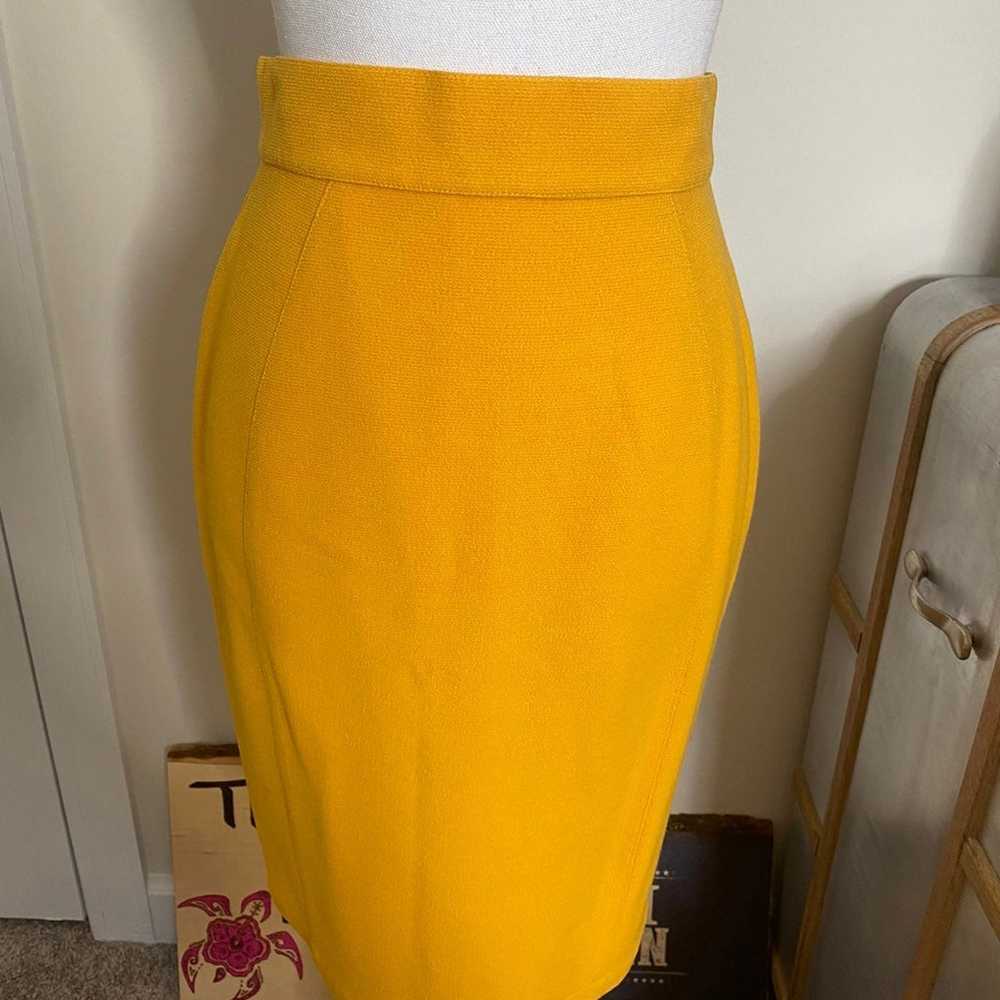 1980s Thierry Mugler Paris Vintage Yellow Skirt &… - image 8