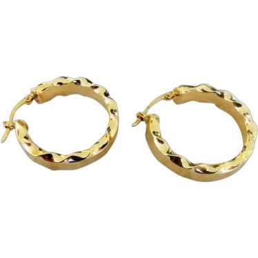 14k Wreath shaped Earrings - image 1