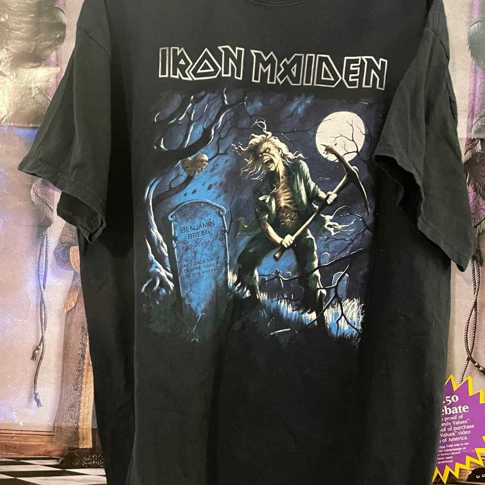 Iron Maiden tshirt vintage band shirt 2XL - image 2
