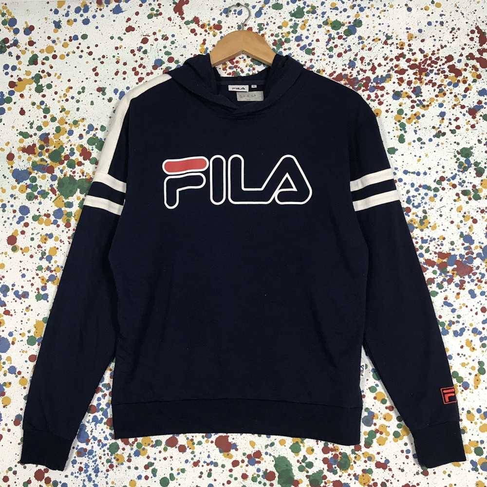 Fila × Vintage Rare!! Vintage FILA Big Logo Sweat… - image 1