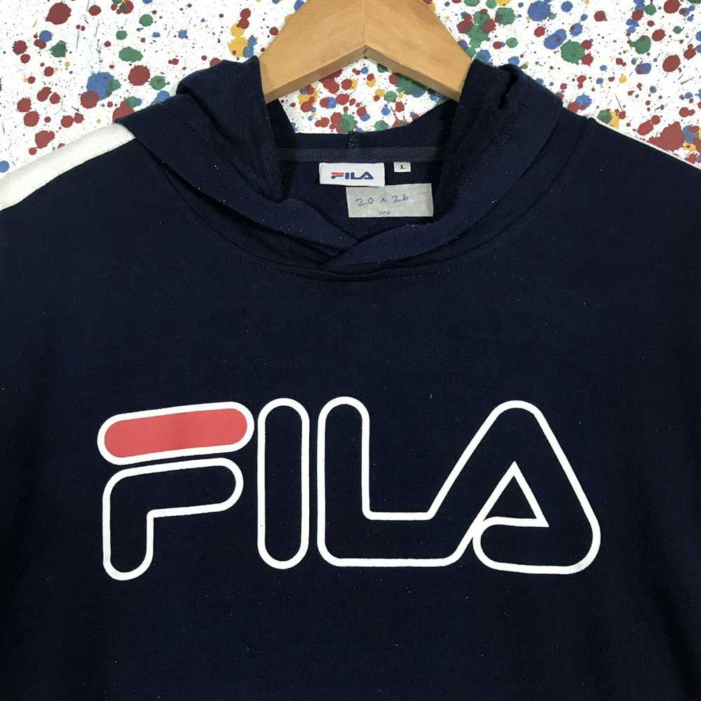 Fila × Vintage Rare!! Vintage FILA Big Logo Sweat… - image 3