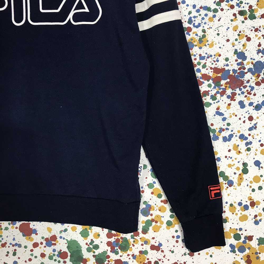 Fila × Vintage Rare!! Vintage FILA Big Logo Sweat… - image 4